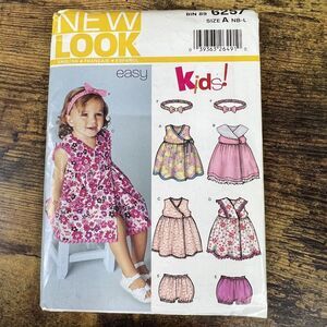 Simplicity Girls Dress Shorts Headband Vintage 2003 Uncut Pattern Sz NB-L  #6257